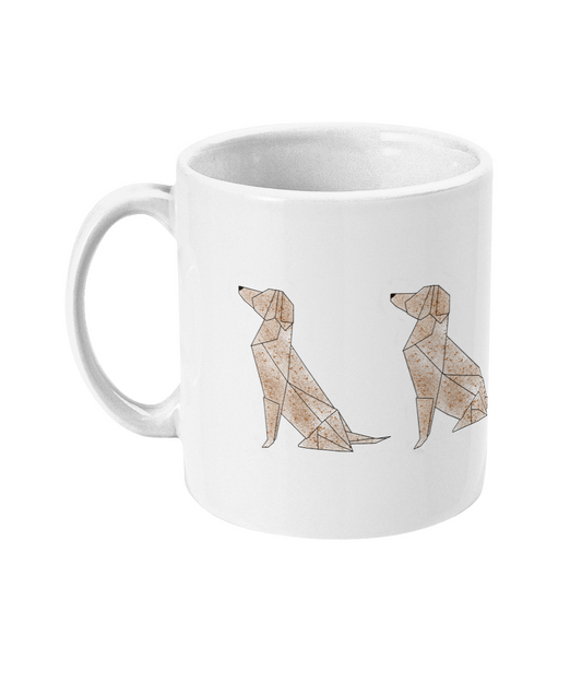 Origami Dog Mug