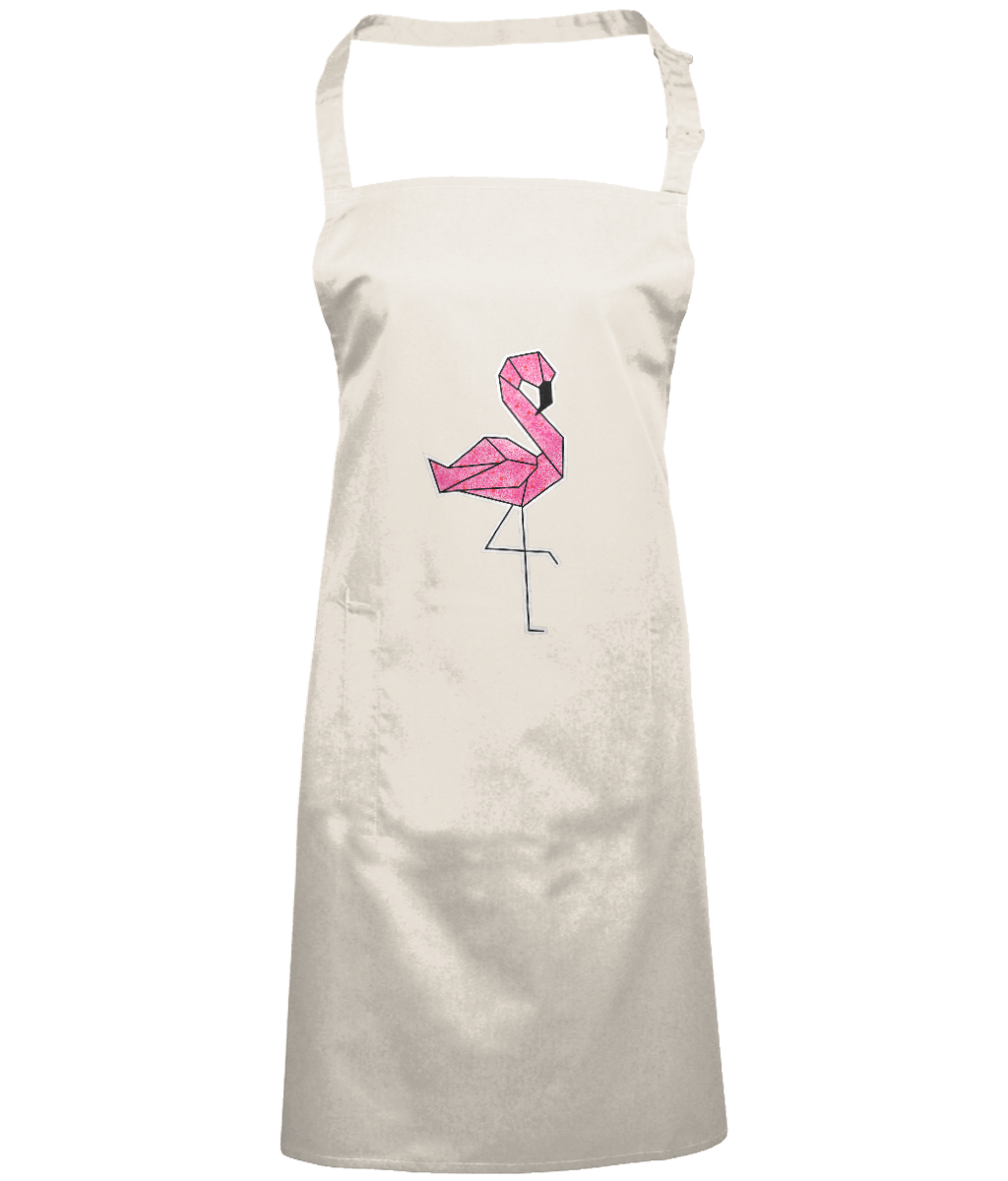 Origami Flamingo Apron