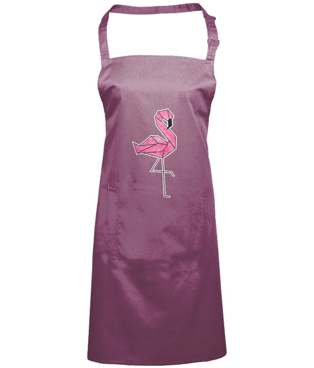 Origami Flamingo Apron