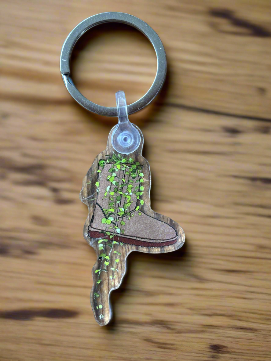 Cosy Bootanical Keyring or bag charm.