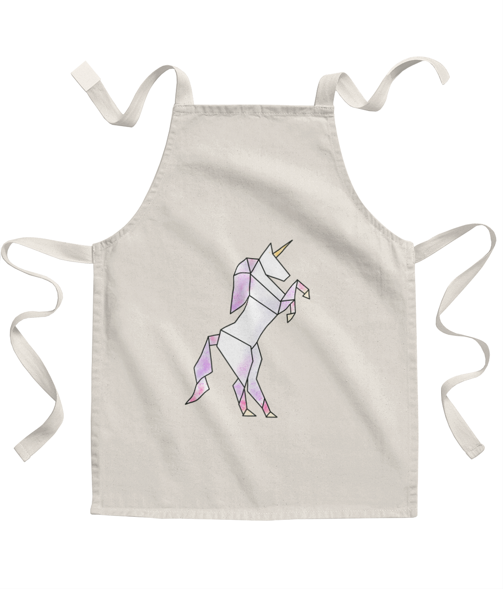 Origami Unicorn Childs Apron