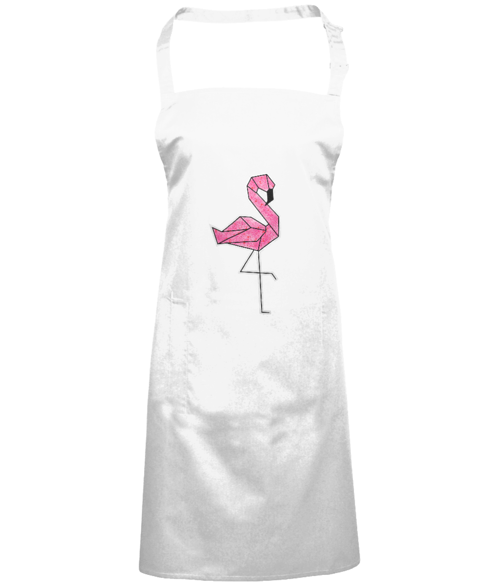 Origami Flamingo Apron