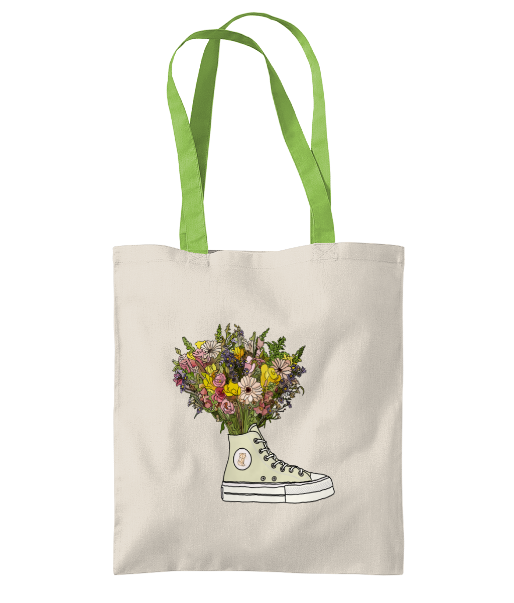 Basketball Bootanical Bouquet Tote Bag