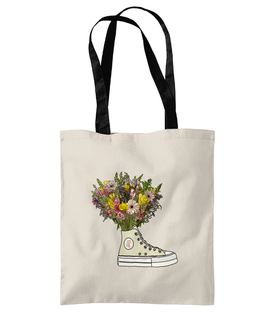 Basketball Bootanical Bouquet Tote Bag