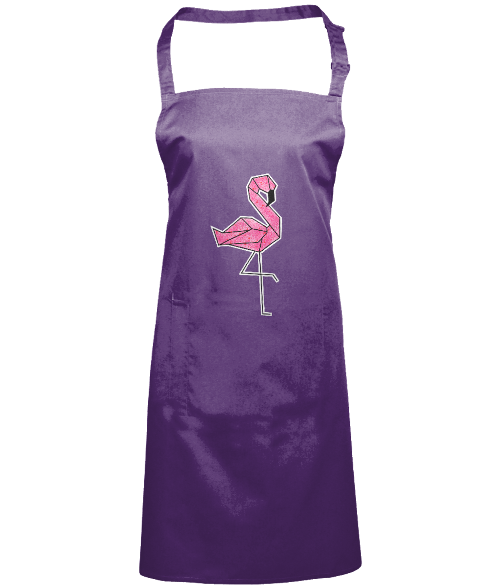 Origami Flamingo Apron