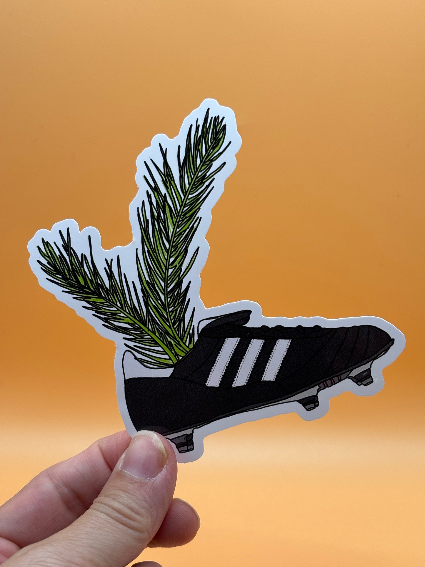 Retro Football Bootanical Sticker