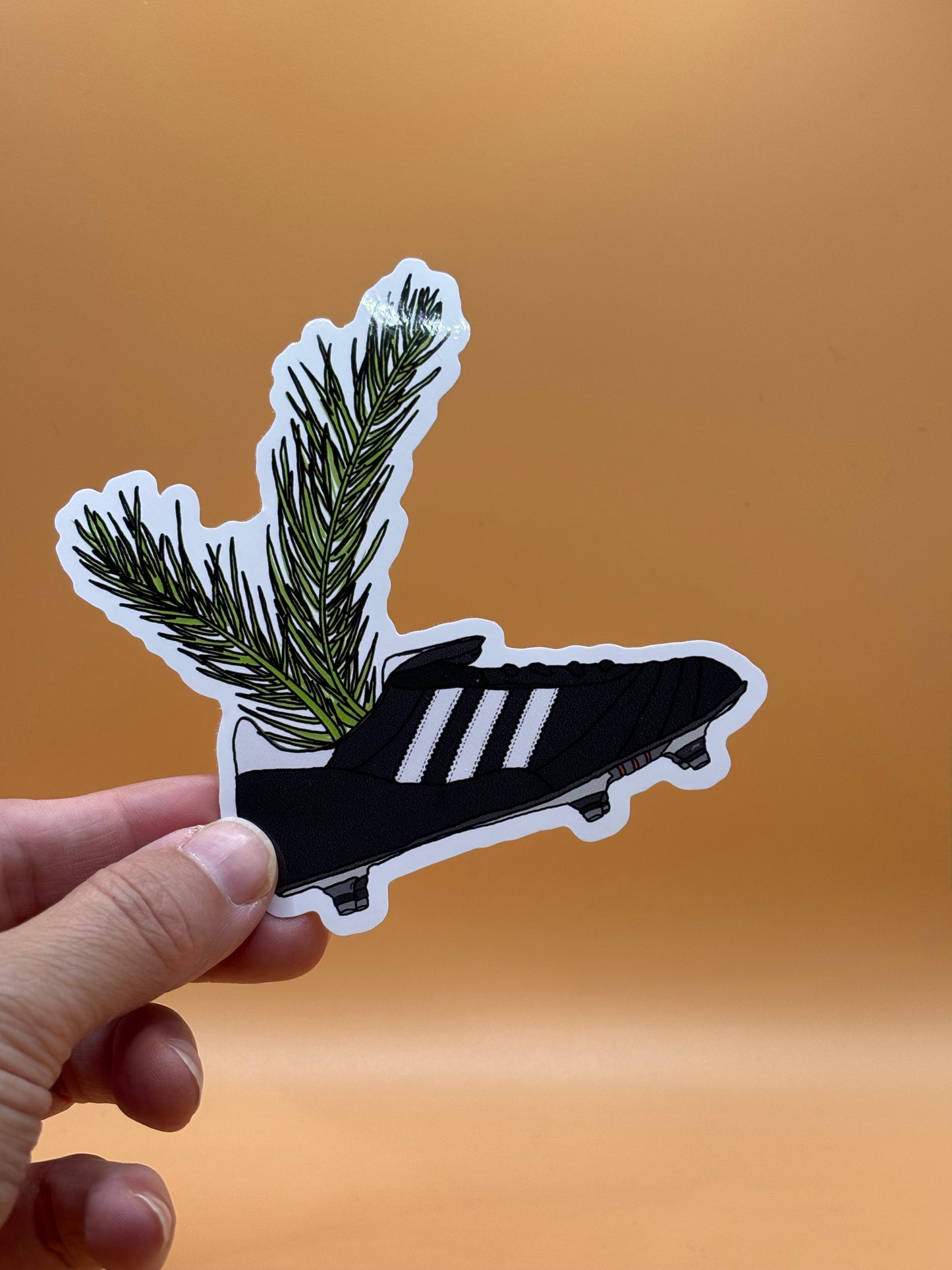 Retro Football Bootanical Sticker