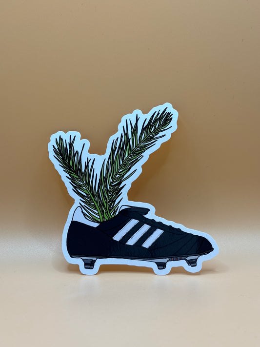 Retro Football Bootanical Sticker