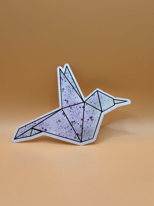 Origami Bird Sticker