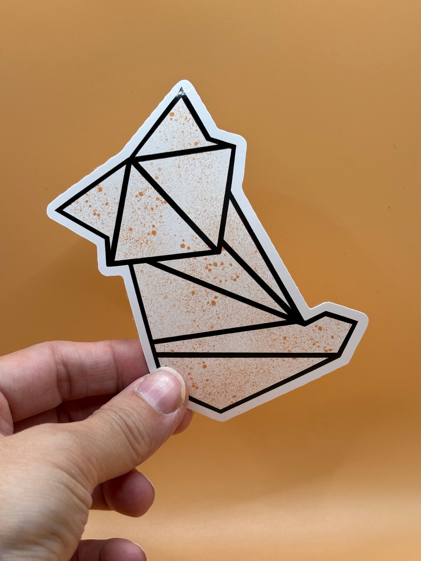 Origami Fox Sticker