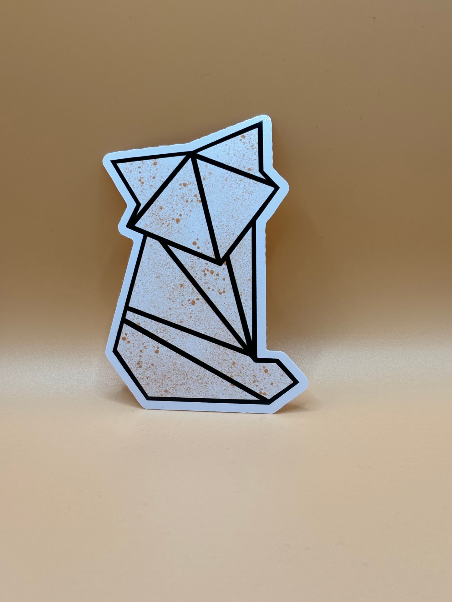 Origami Fox Sticker