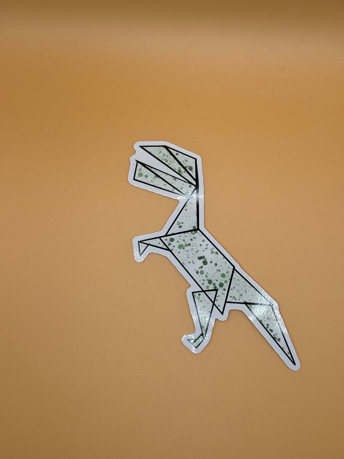 Origami Dinosaur Sticker