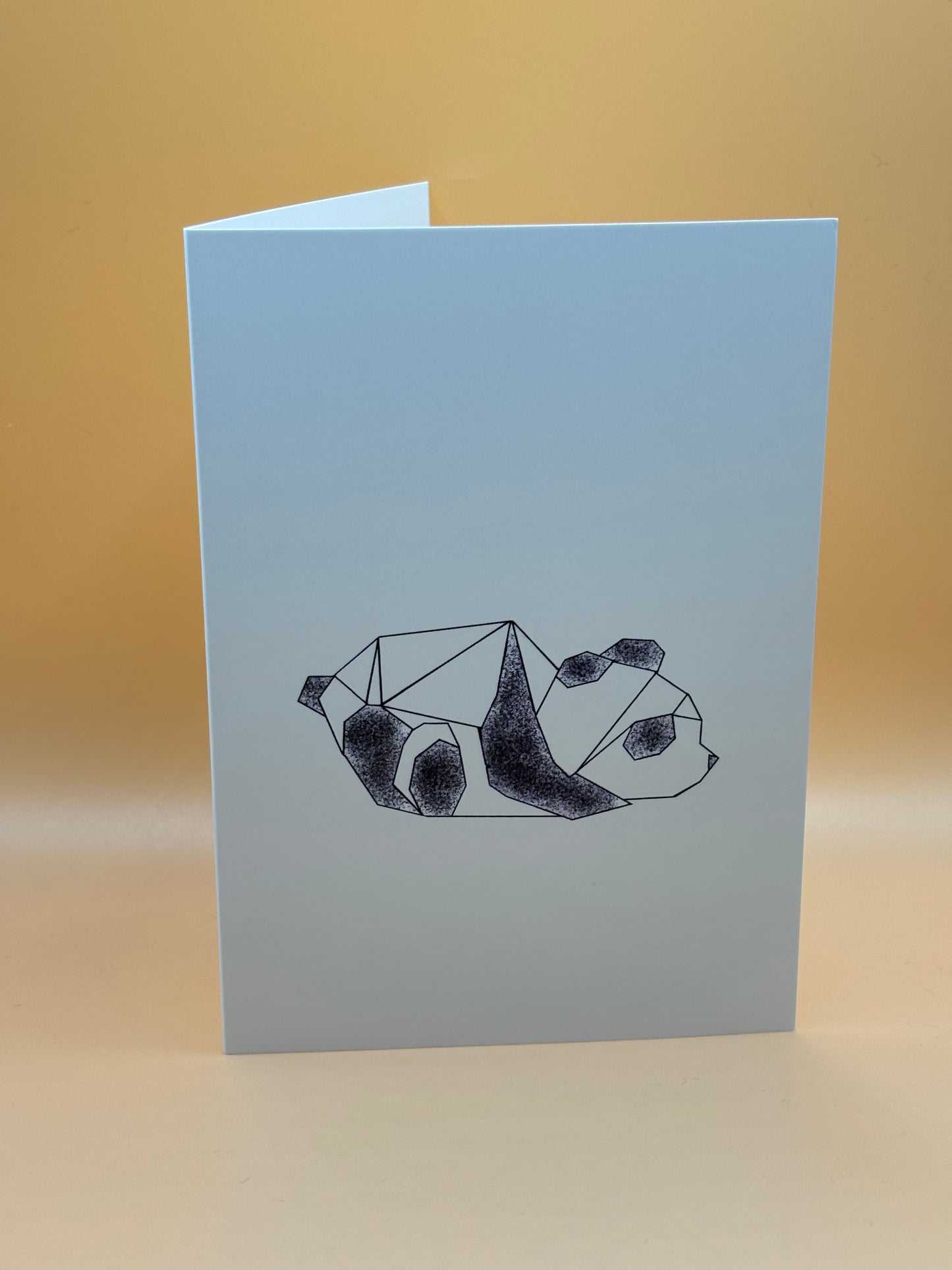 Origami Panda Greeting Card