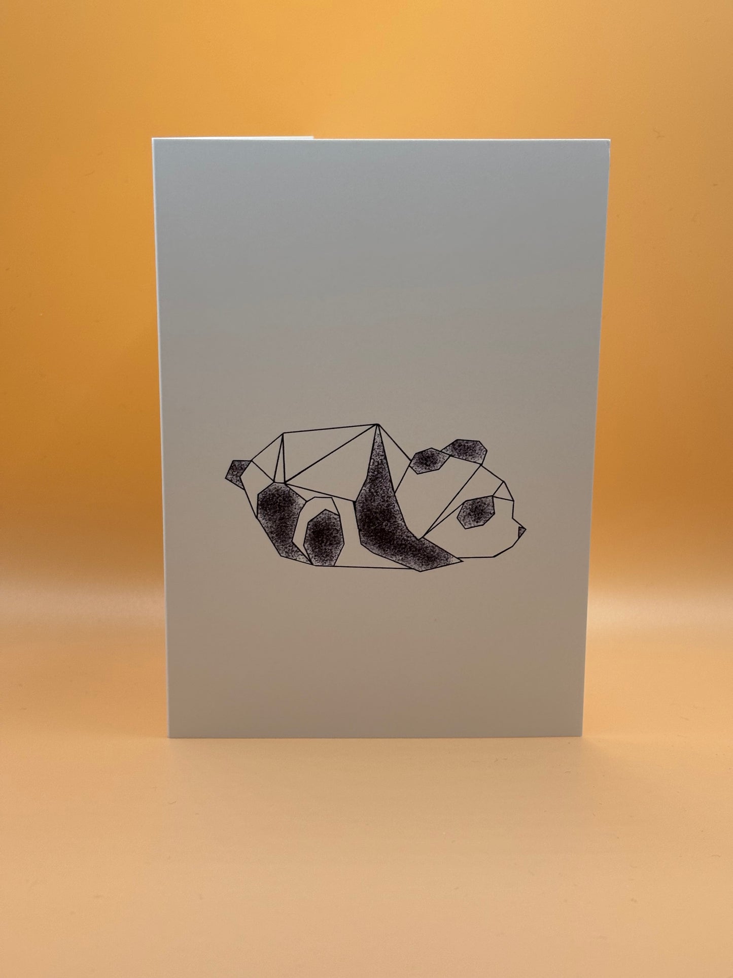 Origami Panda Greeting Card