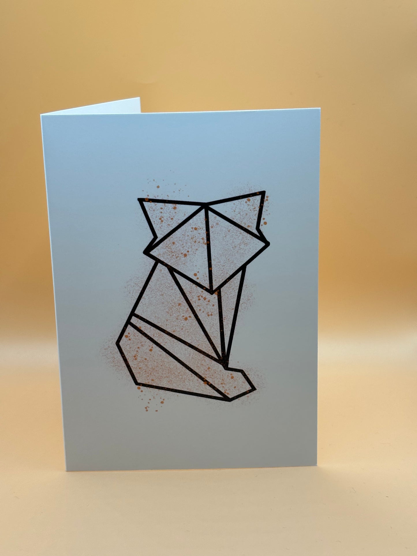 Origami Fox Greeting Card