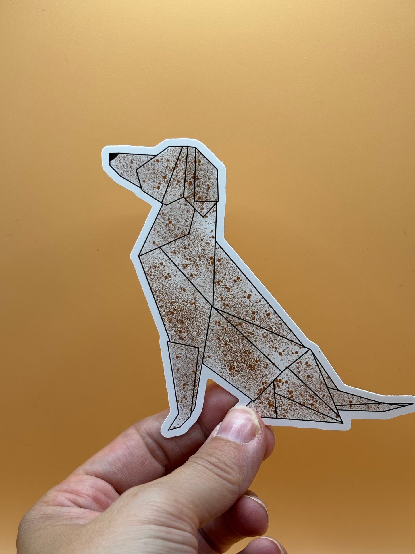 Origami Dog Sticker