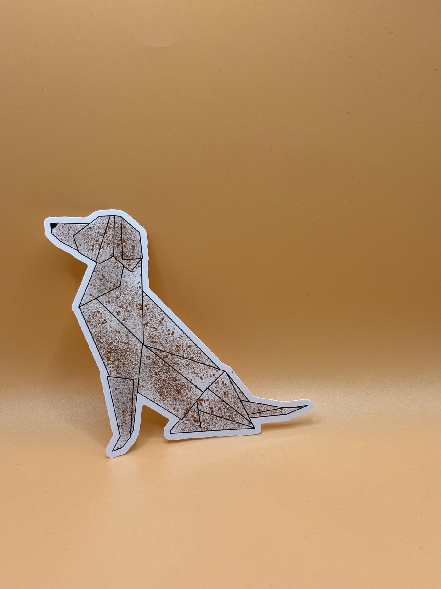 Origami Dog Sticker