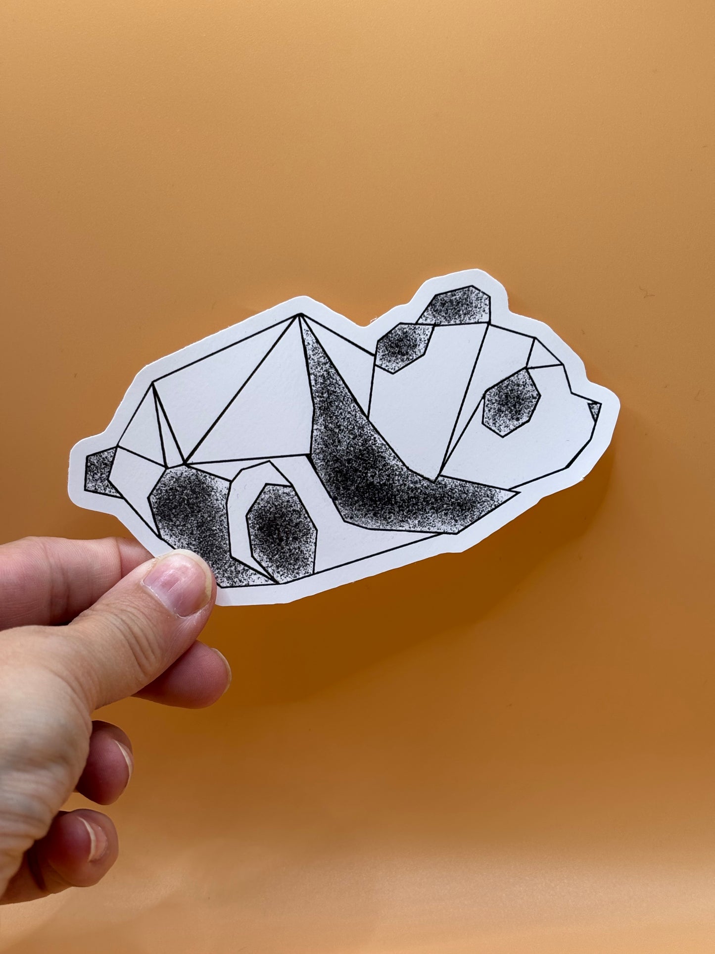 Origami Panda Sticker