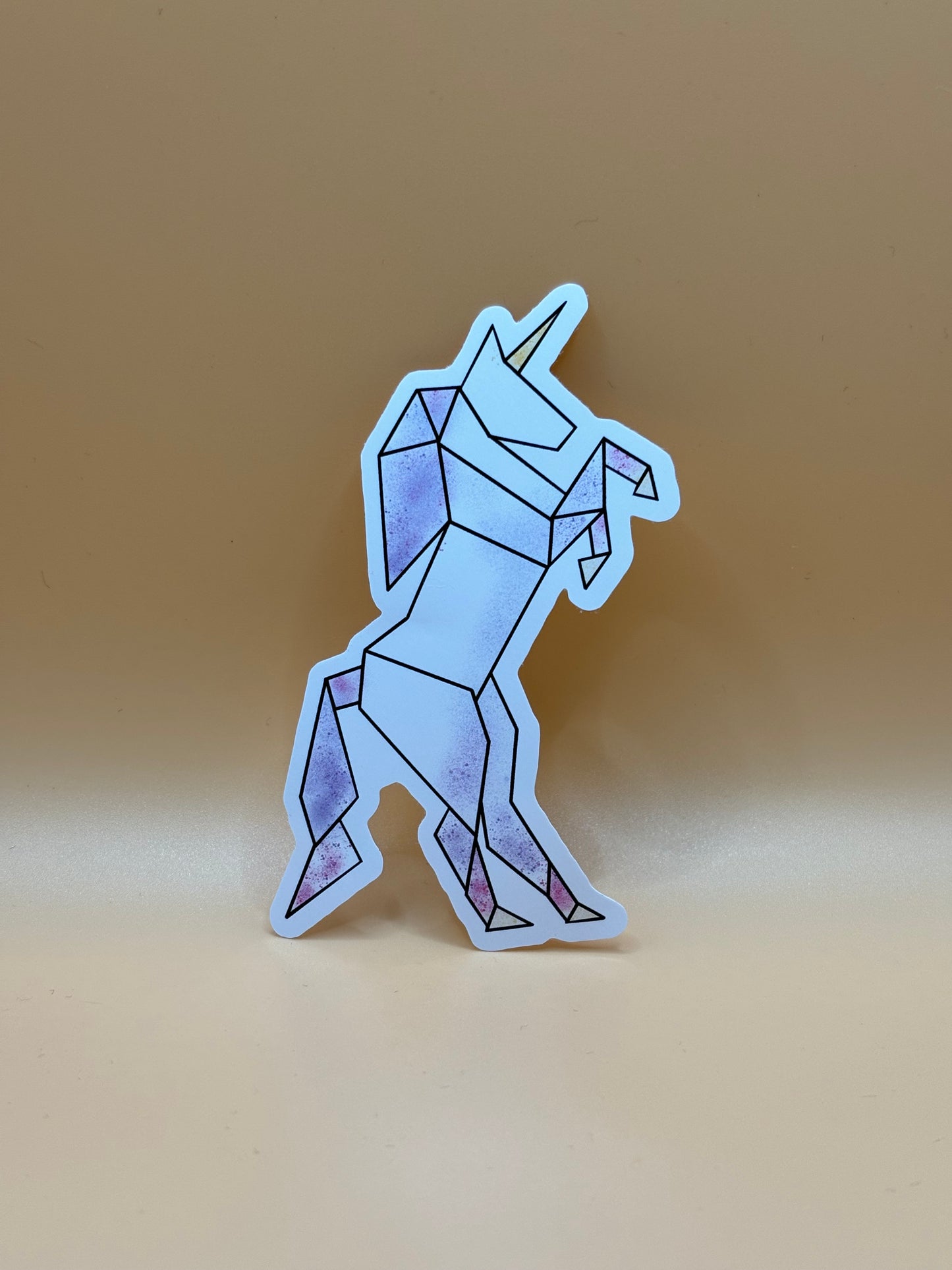 Origami Unicorn Sticker