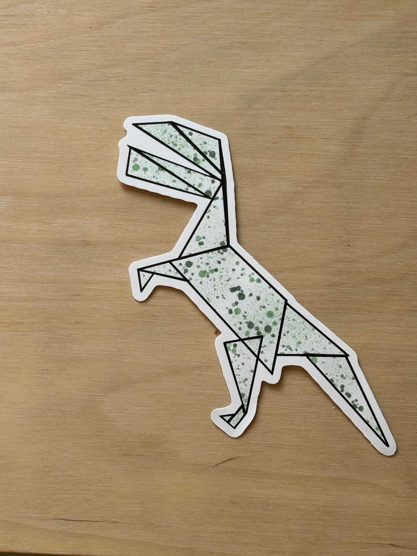 Origami Dinosaur Sticker