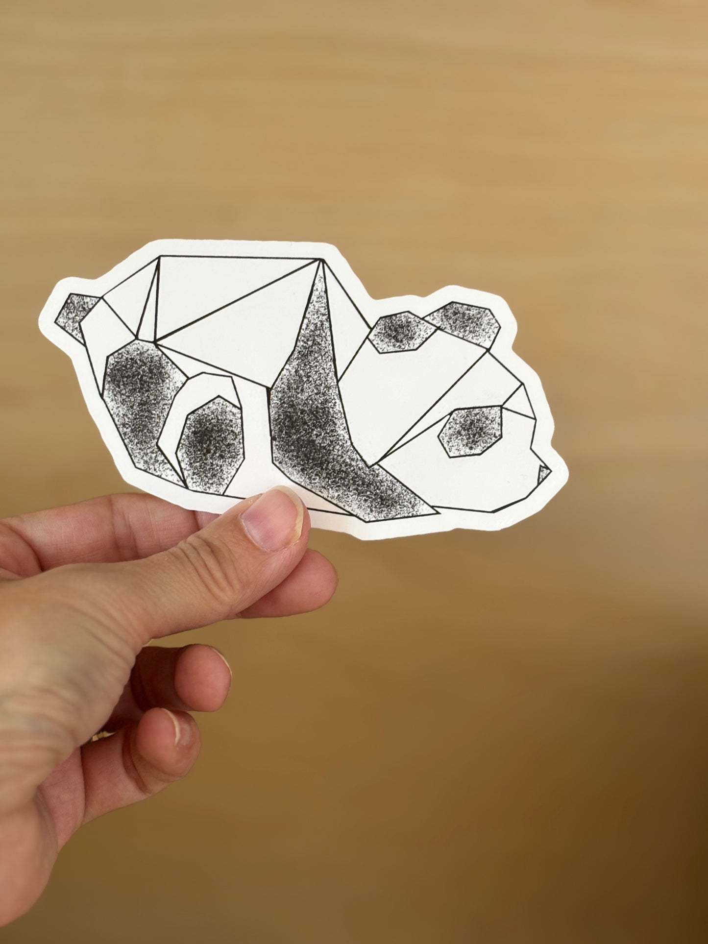 Origami Panda Sticker