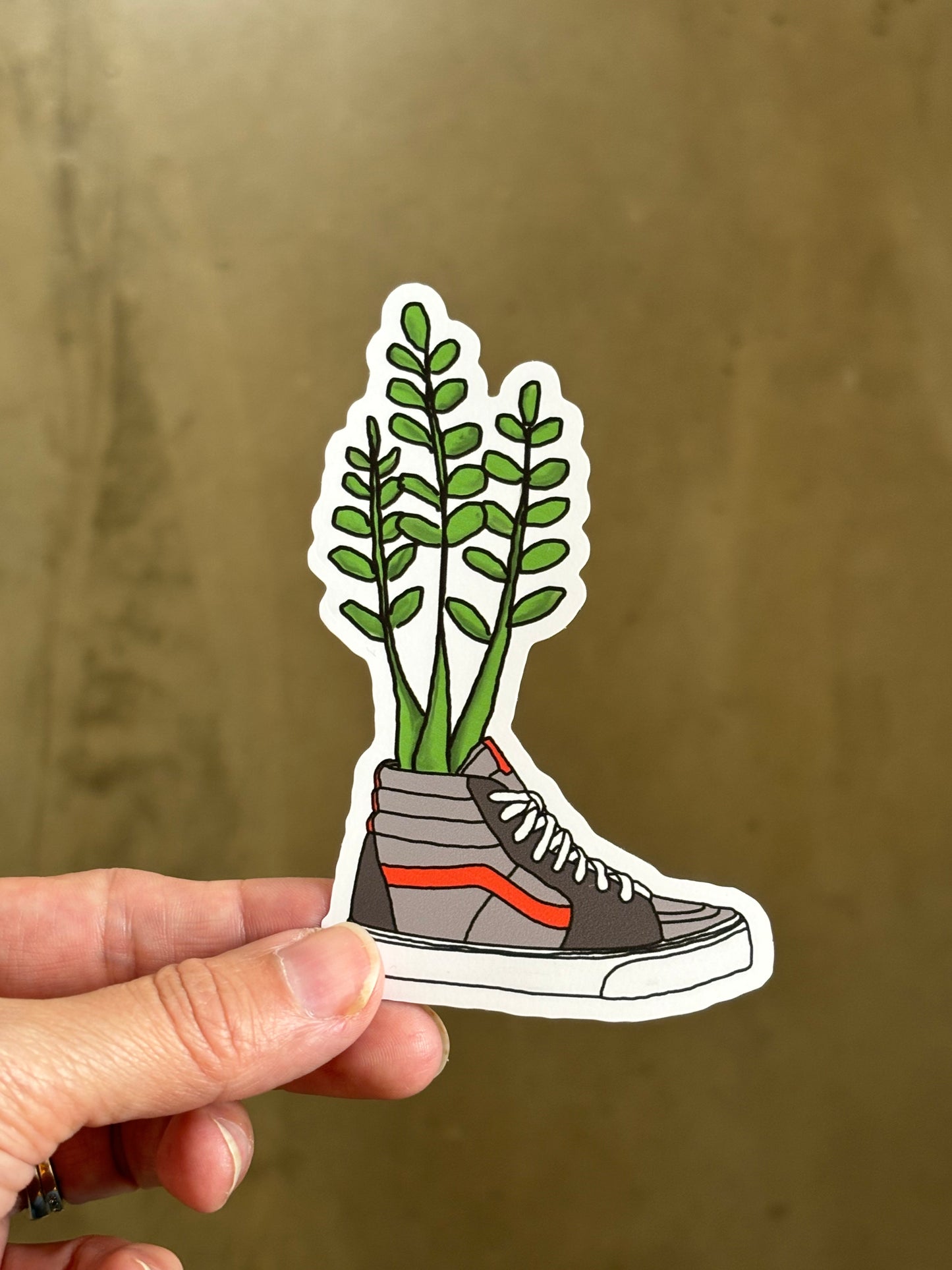 Skate Bootanical Sticker