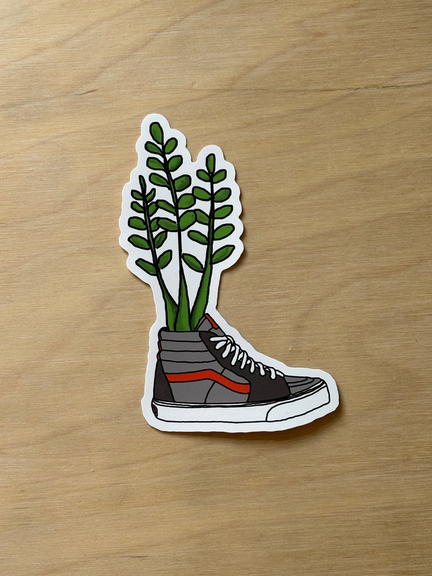 Skate Bootanical Sticker