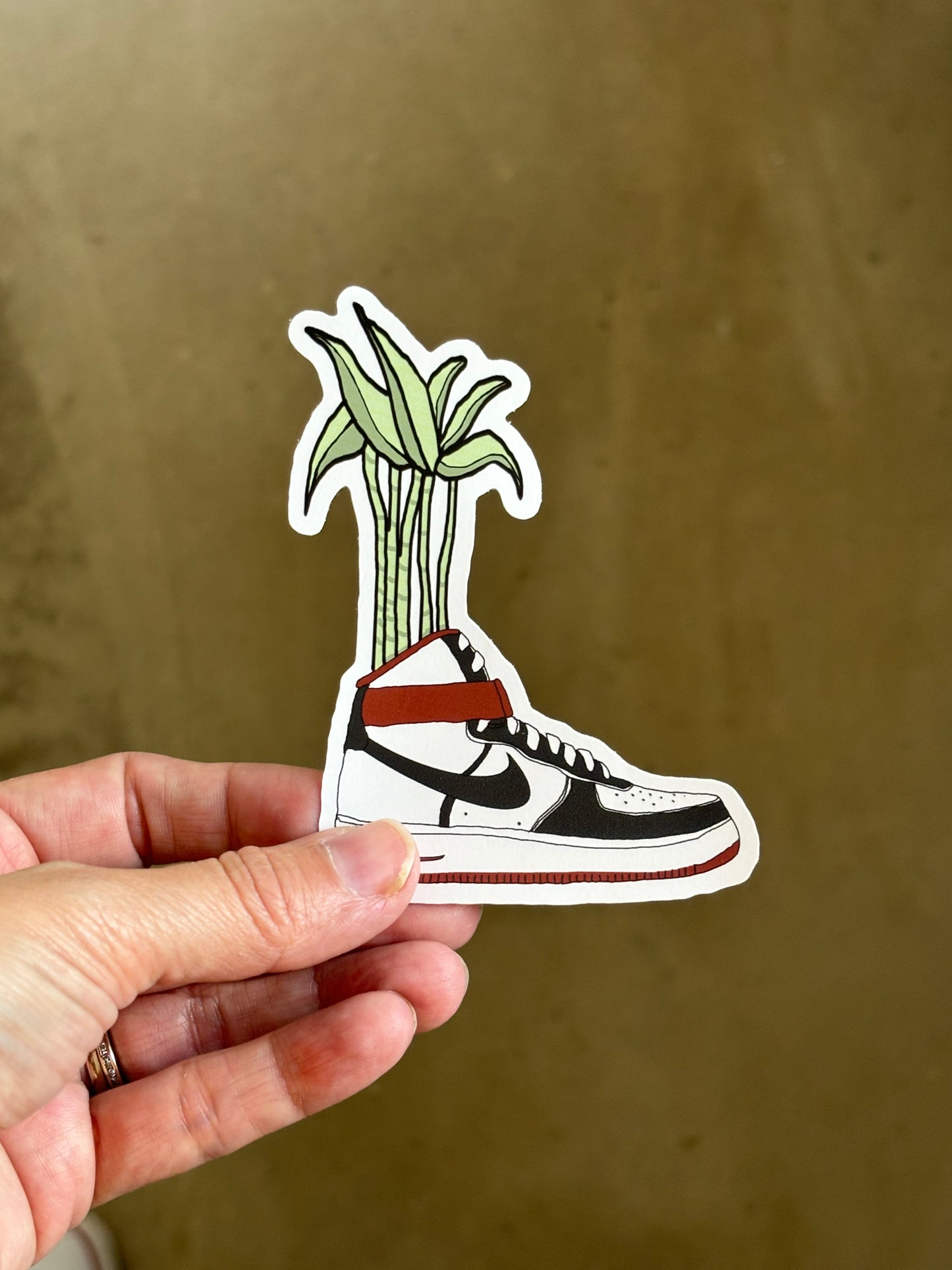 Hi-top Bootanical Sticker