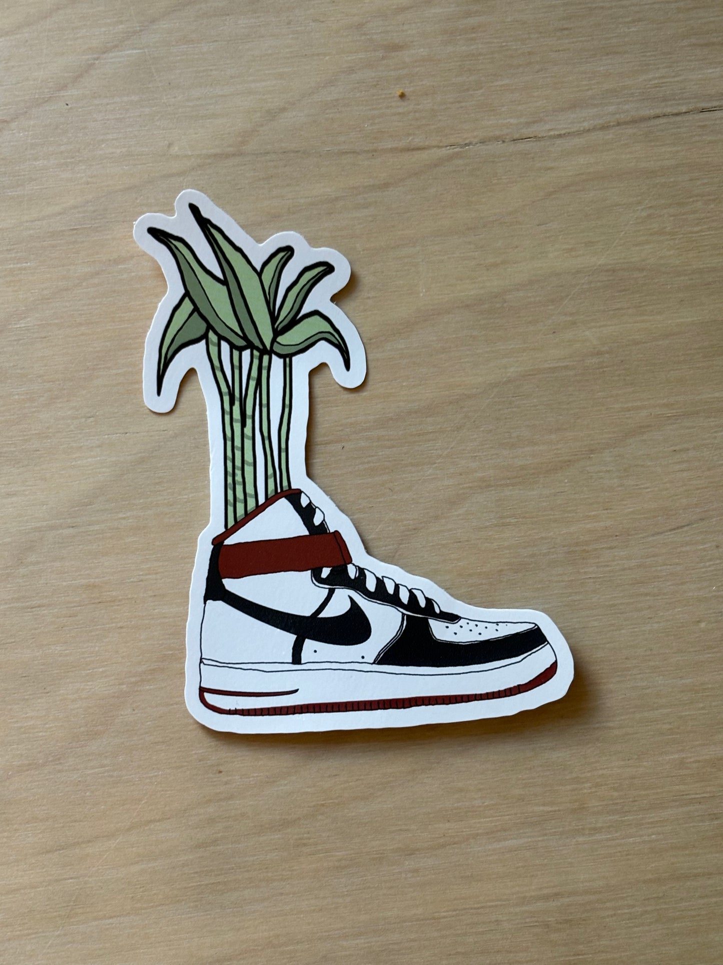 Hi-top Bootanical Sticker