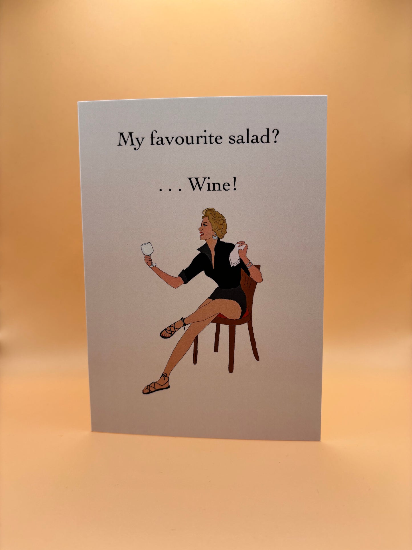 Salad greeting card