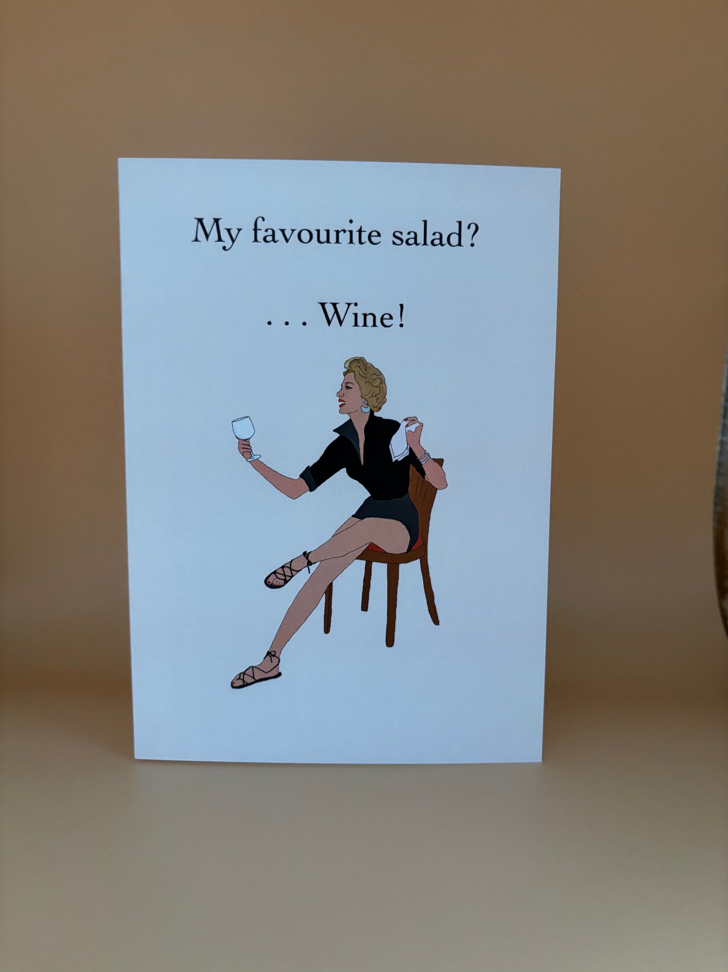 Salad greeting card