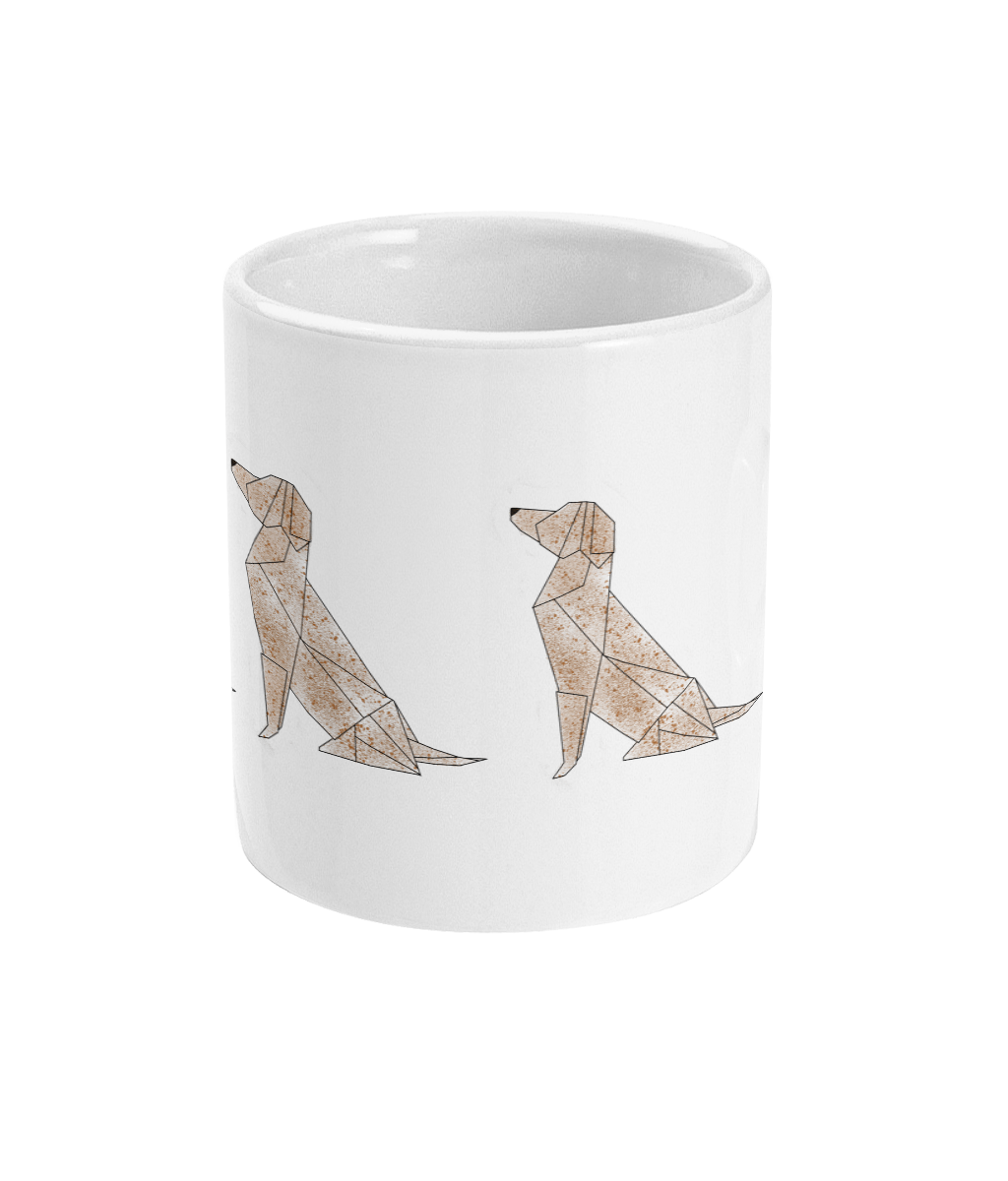 Origami Dog Mug